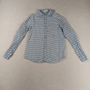 CP Shades Top Womens XS Romy Blouse Linen Button Up Oversized Cowgirl